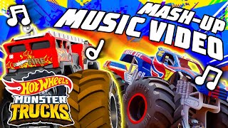 "Stronger Together" | Official Hot Wheels Monster Trucks Mash-up Music Video! 🎵