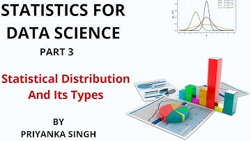 Statistical Distribution | Statistics For Data Science | By Priyanka Singh | Part 3