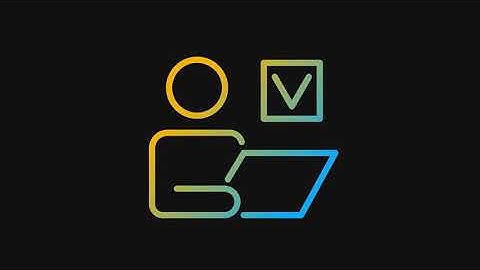 Animated complete dark gradient icon