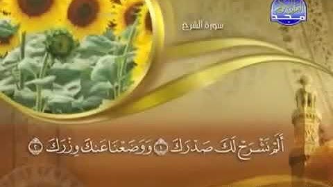 سورة الشرح ( 94 ) الشيخ ماهر المعيقلي ..نوع السوره ( مكية )
