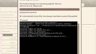 Thunderbird Installation, Ubuntu 10.10