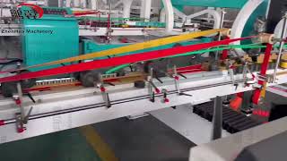 QZD Plc Control Folding Gluing Used In Carton Folder Gluer Machine