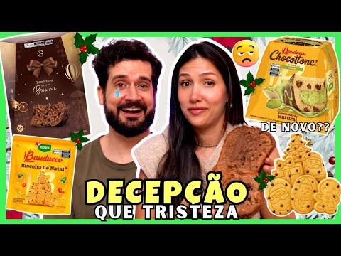 PROVANDO PANETONES RECHEADOS l CACAU SHOW BROWNIE, BAUDUCCO PISTACHE