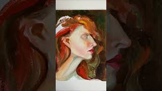Redhead woman. Work time 3 hours #oilpainting #oil #painting #portrait #redhair #drawing