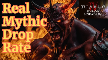 I killed 4095 Ubers: The Real Mythic Drop Rate in Diablo 4!
