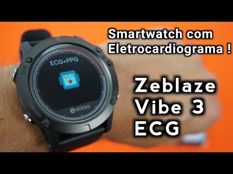 SMARTWATCH com ELETROCARDIOGRAMA - Zeblaze VIBE 3 ECG