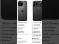 Apple iPhone 17 Pro Max vs 16 Pro Max Full Comparison 📱#trending #appleiphone #shorts