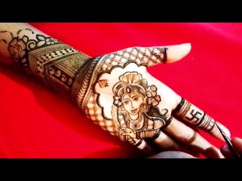 How to draw lord krishna in mehndi // Janmashtami Special Mehndi Designs 2021