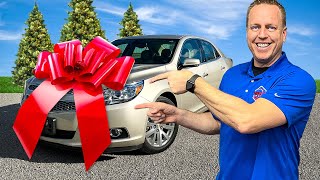 Surprising a single mom a FREE car for Christmas