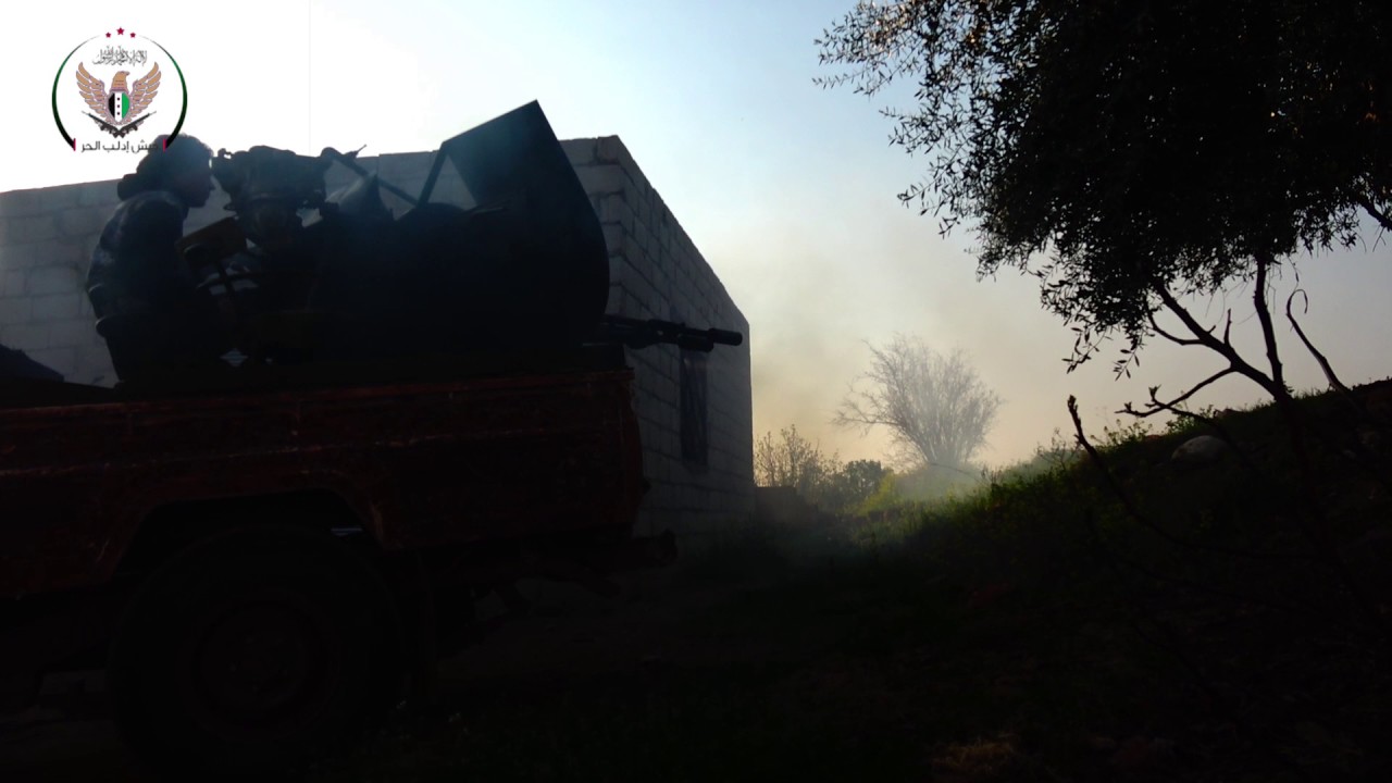 جيش إدلب الحر:شاهد||استهداف نقاط تمركز قوات الأسد في بلدة قمحانة بالرشاشات الثقيلة