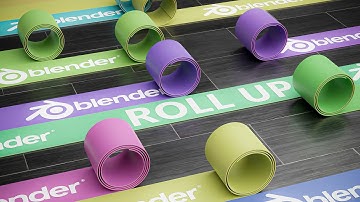 Make This Roll Up Animation In Blender Under 1 Min
