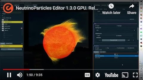 NeutrinoParticles Editor 1.3.0 GPU. Release Notes