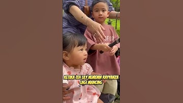 teh lily duduk santai sambil nyanyi potong bebek angsa 😍😍 #rayyanza #raffiahmad #rafathar #ytshorts