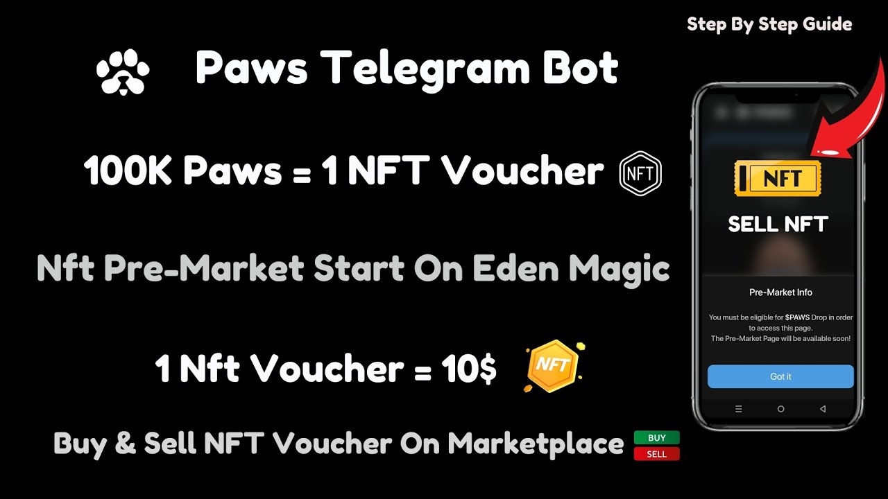 Nft Voucher Example Paws Nft Voucher 🤩 || Claim Your Nft Voucher 🤝 || 100K Paws = 1 Voucher ...