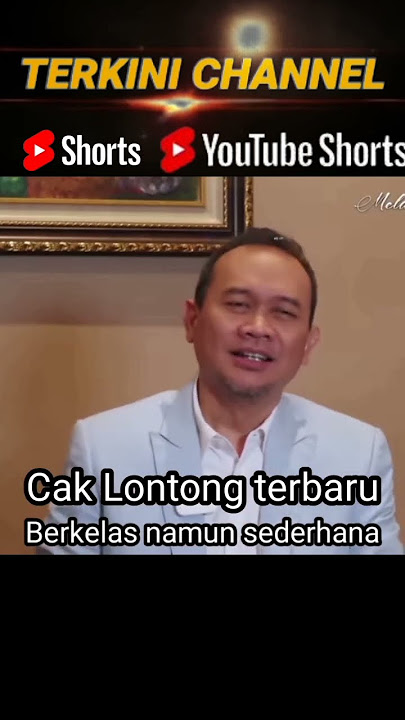 Cak lontong terbaru, berkelas namun sederhana.