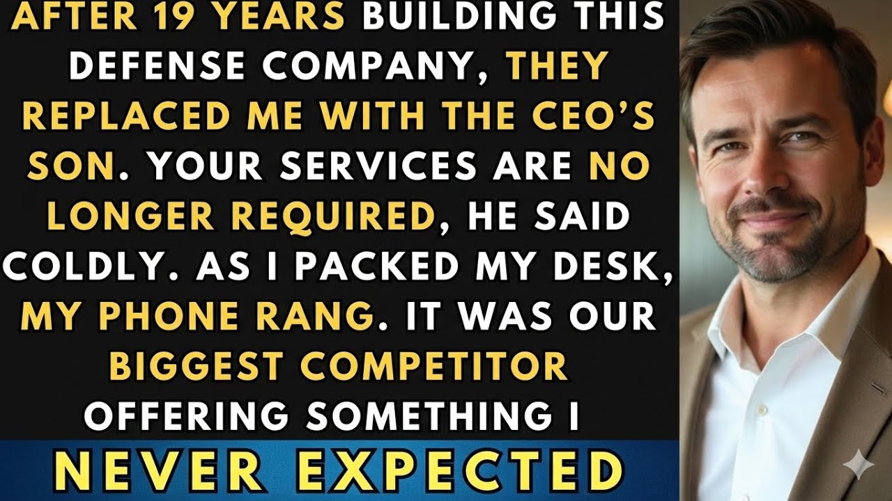 They Replaced Me With The CEO's Son After19 Years, Then My Phone Rang