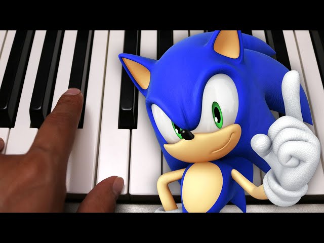 como tocar a música do Sonic no perfect piano Green hill 