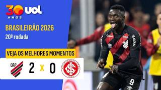 ATHLETICO-PR 2 X 0 INTERNACIONAL | MELHORES MOMENTOS | 20ª RODADA DO BRASILEIRÃO