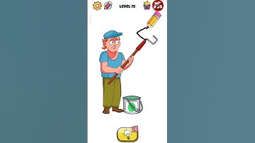 Guess What Happened in Braindom?🤔 Level 75 #shorts #drawpuzzle