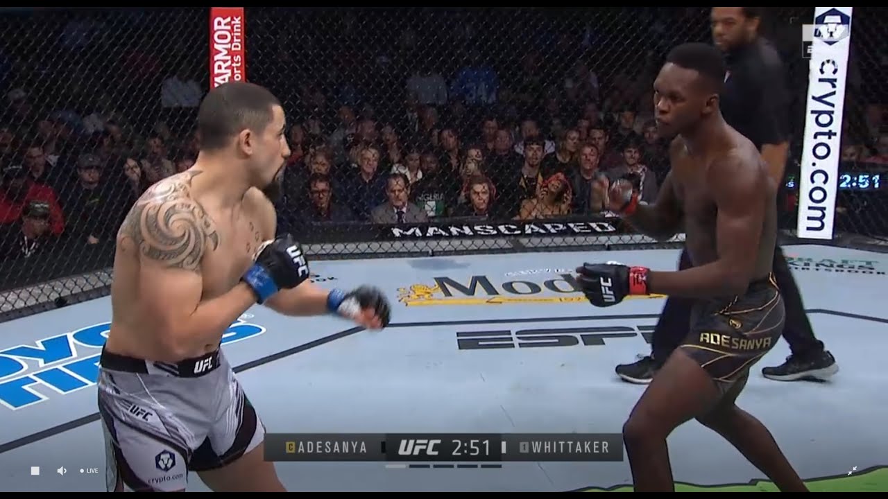 Israel Adesanya Vs Whittaker Full Fight