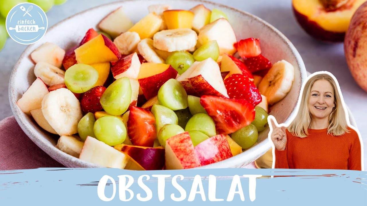 Obstsalat 🍓🍌🥝  | lecker und gesund | Einfach Backen