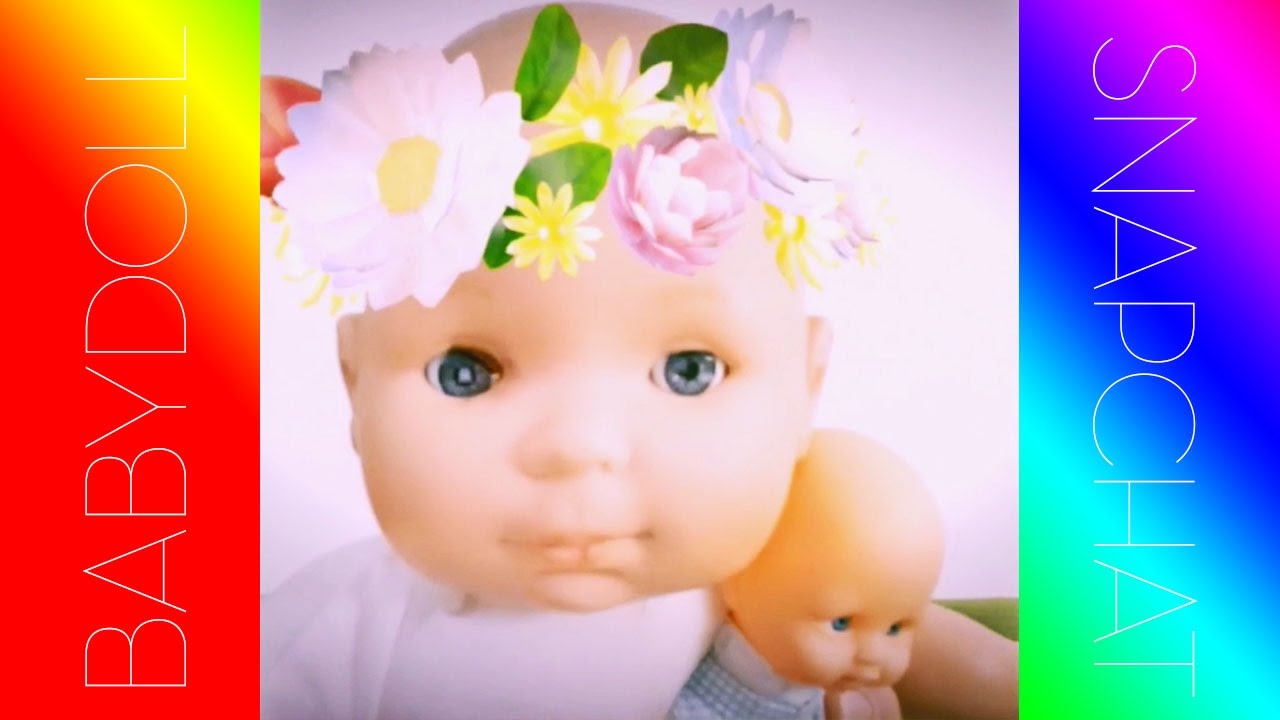 Baby doll funny faces snapchat YouTube