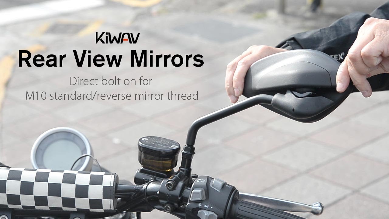 KiWAV direct bolt on rear view mirror fit for most M10 mirror thread ...