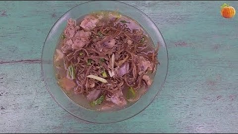 Canh hoa chuối nấu sườn