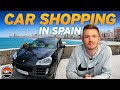 Car shopping in spain