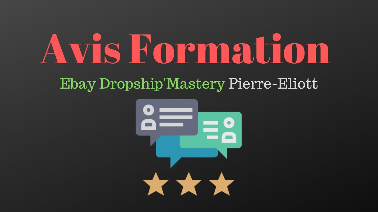 Avis Formation : La Formation Dropshipping Ebay Dropship Mastery Pierre Eliott Money Hack