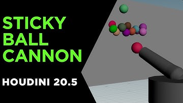 Sticky Ball Cannon | Houdini 20.5