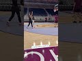 Angel Reese consistently hitting the elbow shot at shoot around