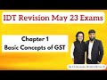 IDT Revision CA Final May 23 | Basic Concepts of GST | By CA Surender Mittal (AIR 5 &amp; AIR 15)