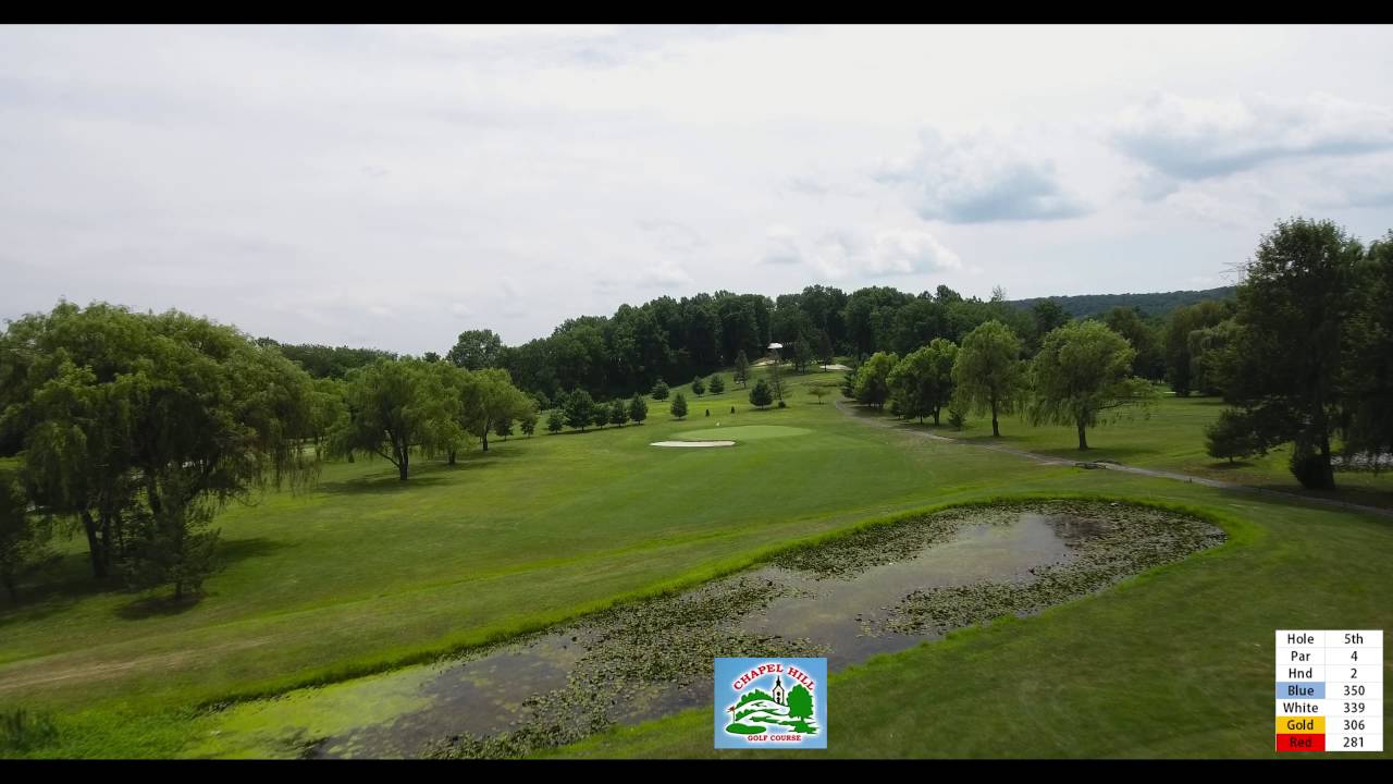 Chapel Hill Golf Course Flyover 5th hole YouTube