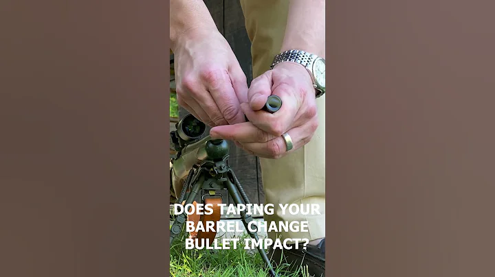 Does taping your hunting rifle muzzle cause point of impact shift? Hunting Rifle Test. #shorts