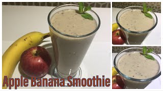 Dhaba style Apple Banana Smoothie recipe easily