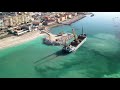 Lavori nuova spiaggia Lungomare Colombo - Mercatello (SA) - Dji Mavic Air2 - 4k