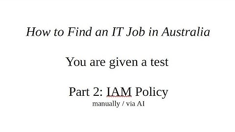 PART 2: AWS IAM Manually and via AI
