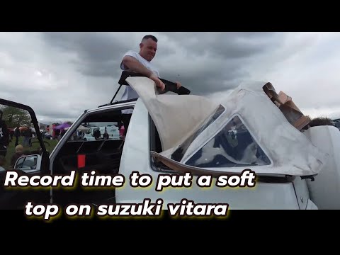 how to install a soft top convertible on suzuki vitara FATBOY (sidekick) 93-98 in a record time