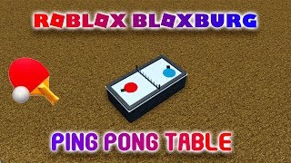 PING PONG TABLE! | ROBLOX | Welcome to Bloxburg (Tutorial)