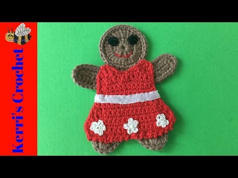 crochet gingerbread dress pattern free Crochet Gingerbread Girl Dress