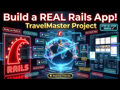 Build a Real Ruby on Rails Project | TravelMaster Demo Project Explained (Rails 8 Series) 