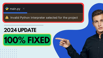 How to FIX Invalid Python Interpreter Selected For The Project (PyCharm)