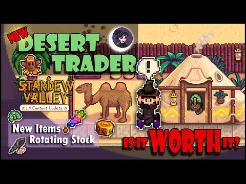 NEW Desert Trader in Stardew Valley 1.4 Update | NEW Items | Rotating Stock | Is it WORTH IT?