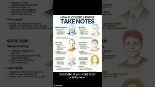 How Billionaires Take Notes (This Will Change Your Brain) #shorts