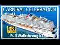 Carnival celebration  full walkthrough cruise ship tour 2024  roller coaster  water park   2024