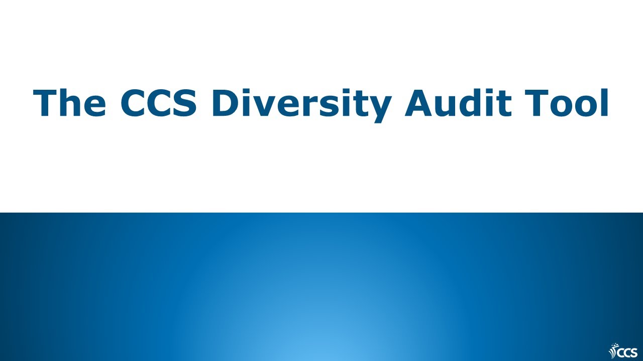 Introducing the CCS Diversity Audit Tool - YouTube