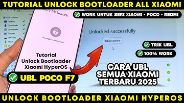 UBL POCO F7!! Tutorial Unlock Bootloader Xiaomi 2025 || UBL ALL XIAOMI HYPEROS 2025!!