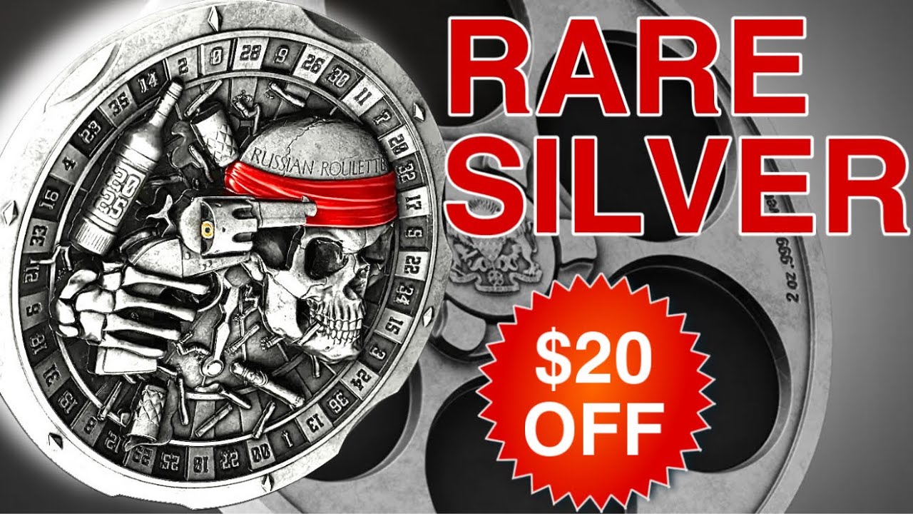 This 2oz Silver Russian Roulette Coin Is a Collector’s Dream 💀 | Full ...