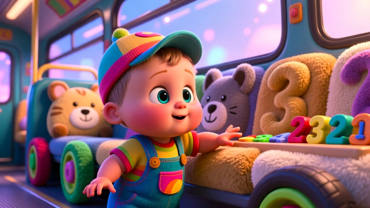 123 Farmyard Boom Bus 🚜🐄 | Learn Numbers for Kids | Fun Counting Adventure